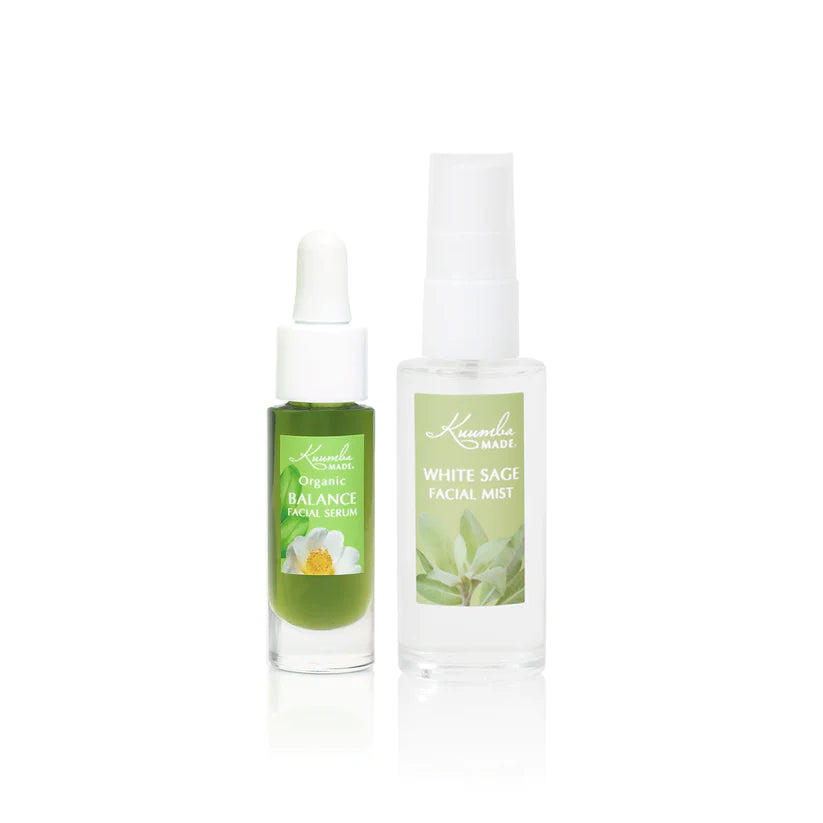 Kuumba Made - Facial Care Travel Duo - White Sage Tonic and Serum