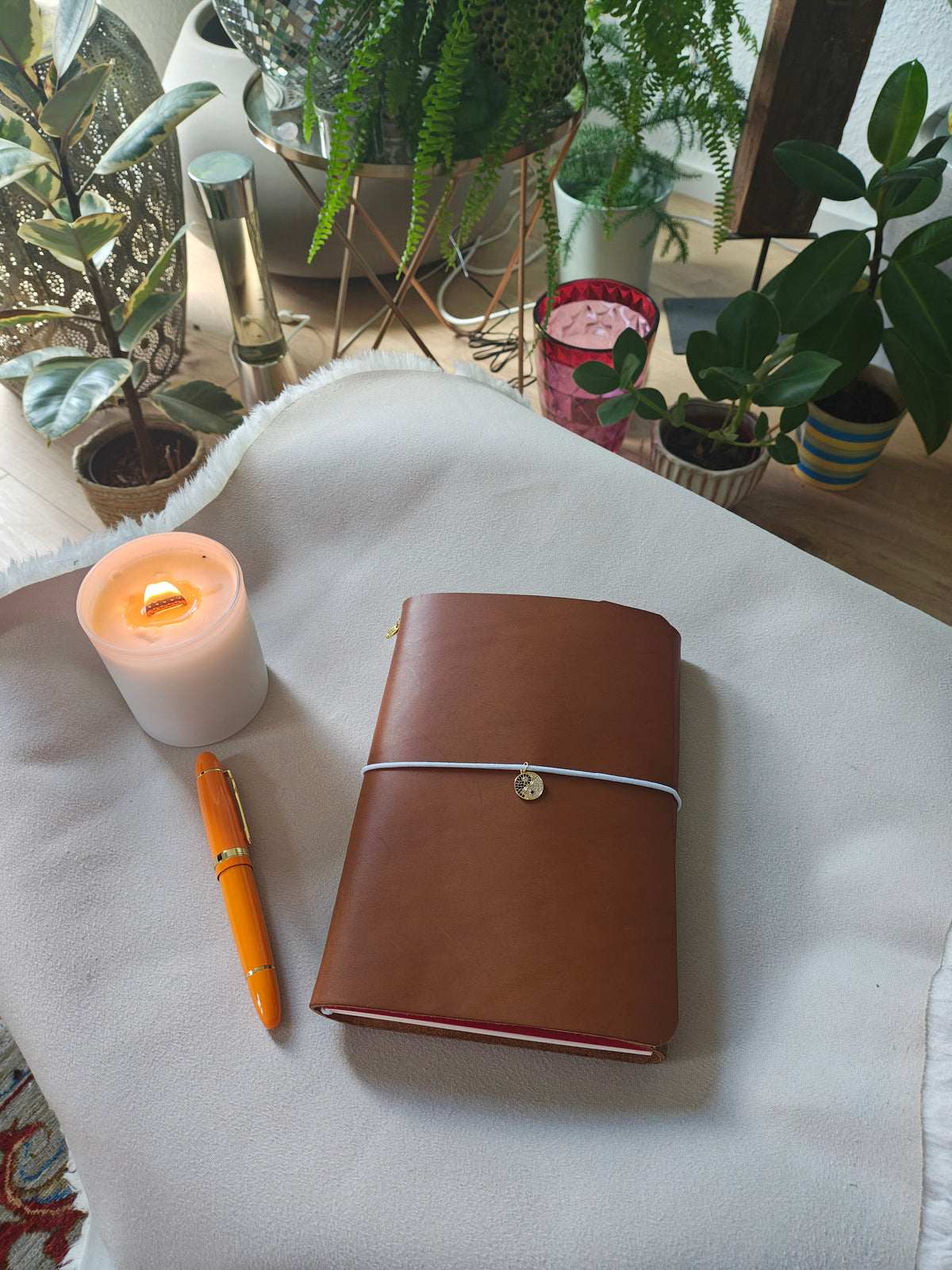 La Schiller Art - Leather Notebook - Pocket Size cognac