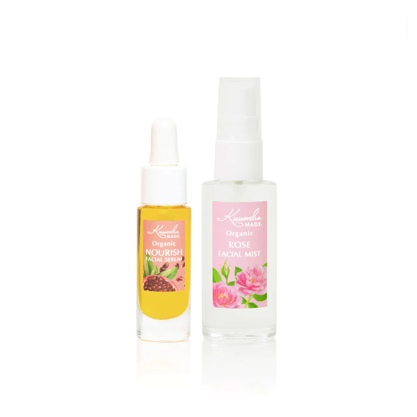 Kuumba Made - Facial Care Travel Duo - Rose Tonic and Serum
