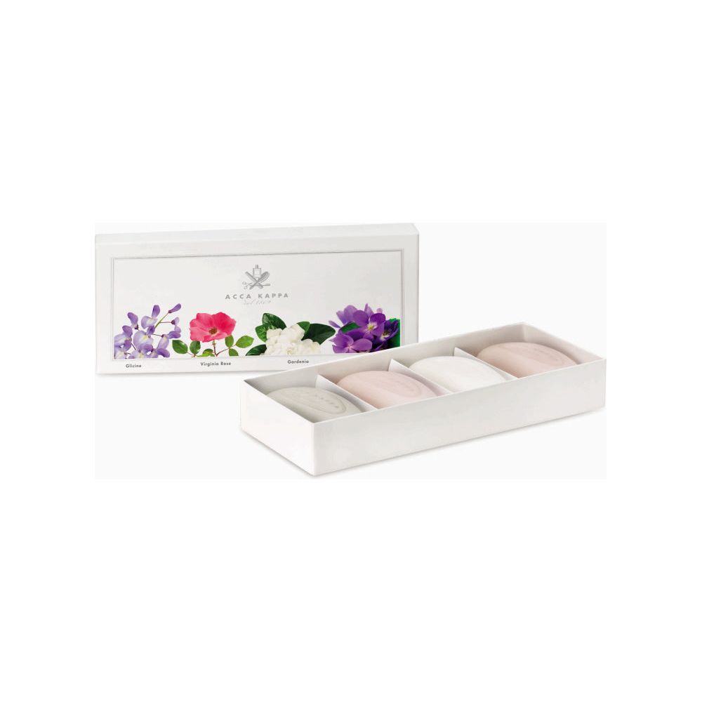 Acca Kappa - Seifen-Set Glicine - Rose - Gardenia - Veilchen