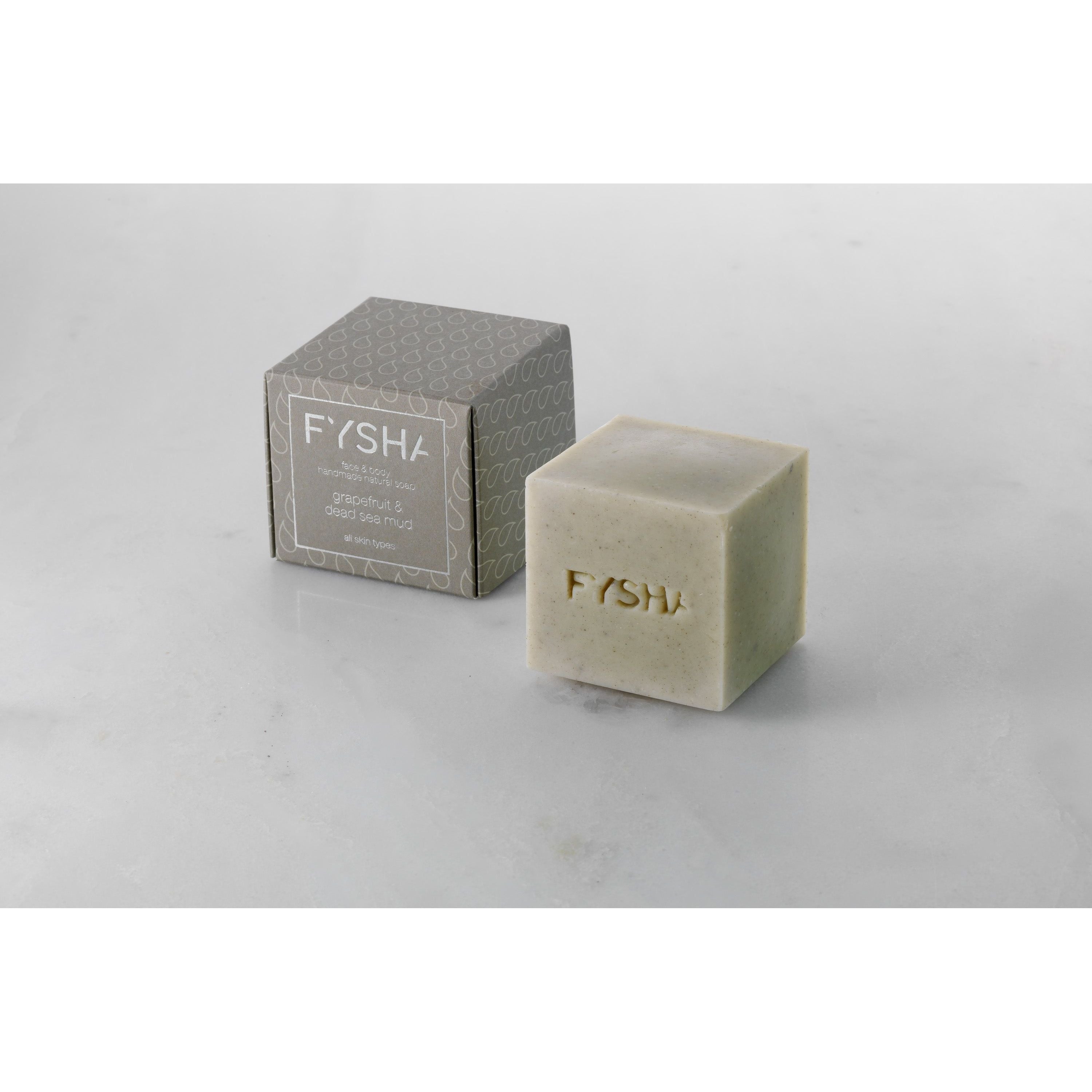 Fysha - Peppermint & French green clay - Seife für Gesicht und Körper - für Ölige- und Mischhaut