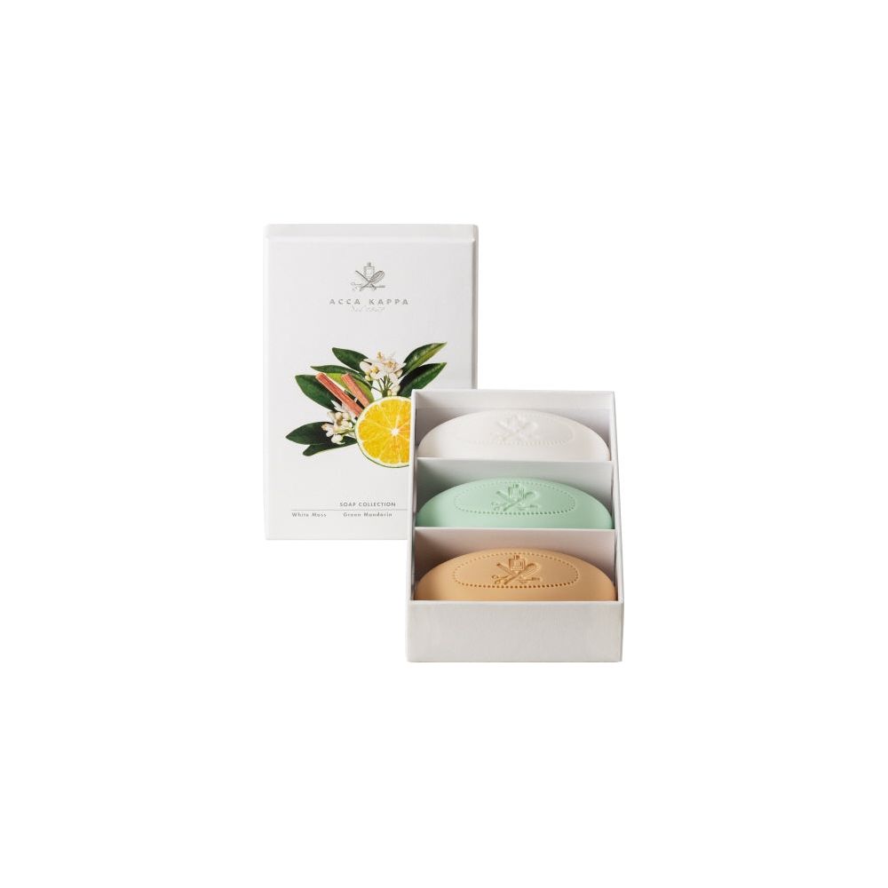 Acca Kappa - White Moss, Green Mandardin, Sandalwood - Seifen Geschenkset