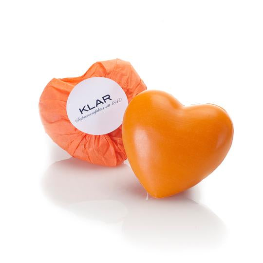 Clear - Orange Heart - Soap