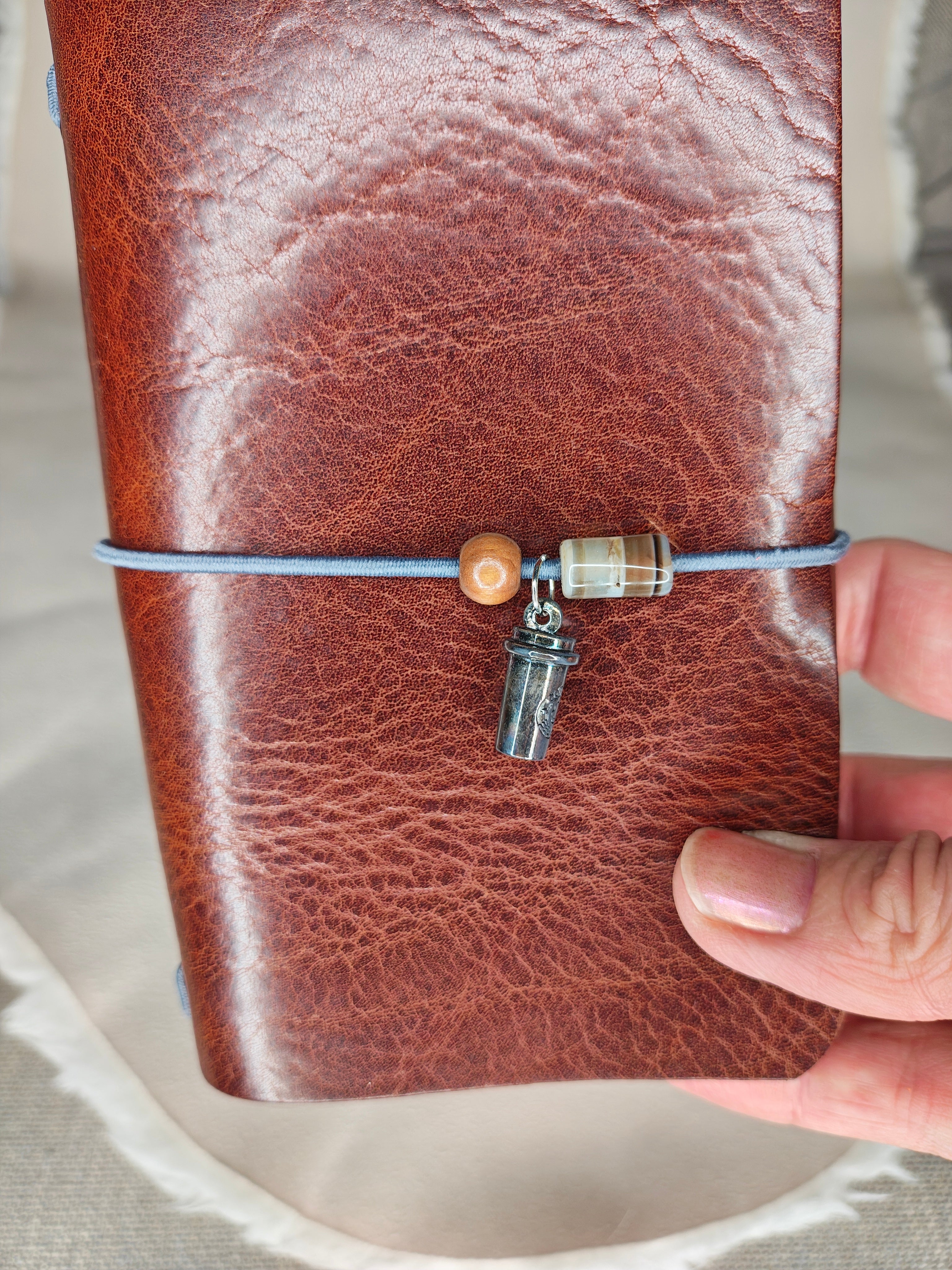 La Schiller Art - Leder Notebook - Pocket Size cognac