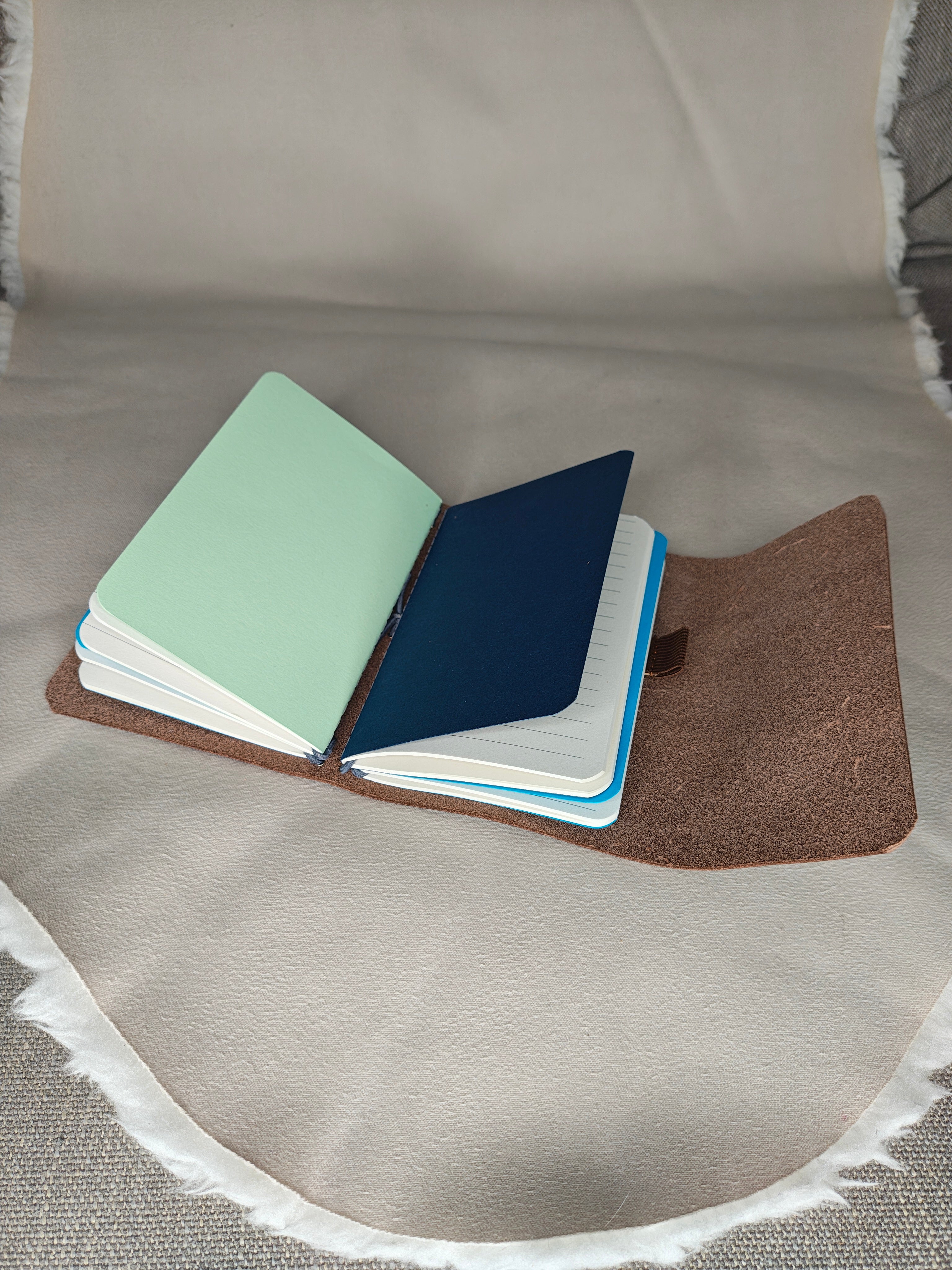 La Schiller Art - Leder Notebook - Pocket Size cognac