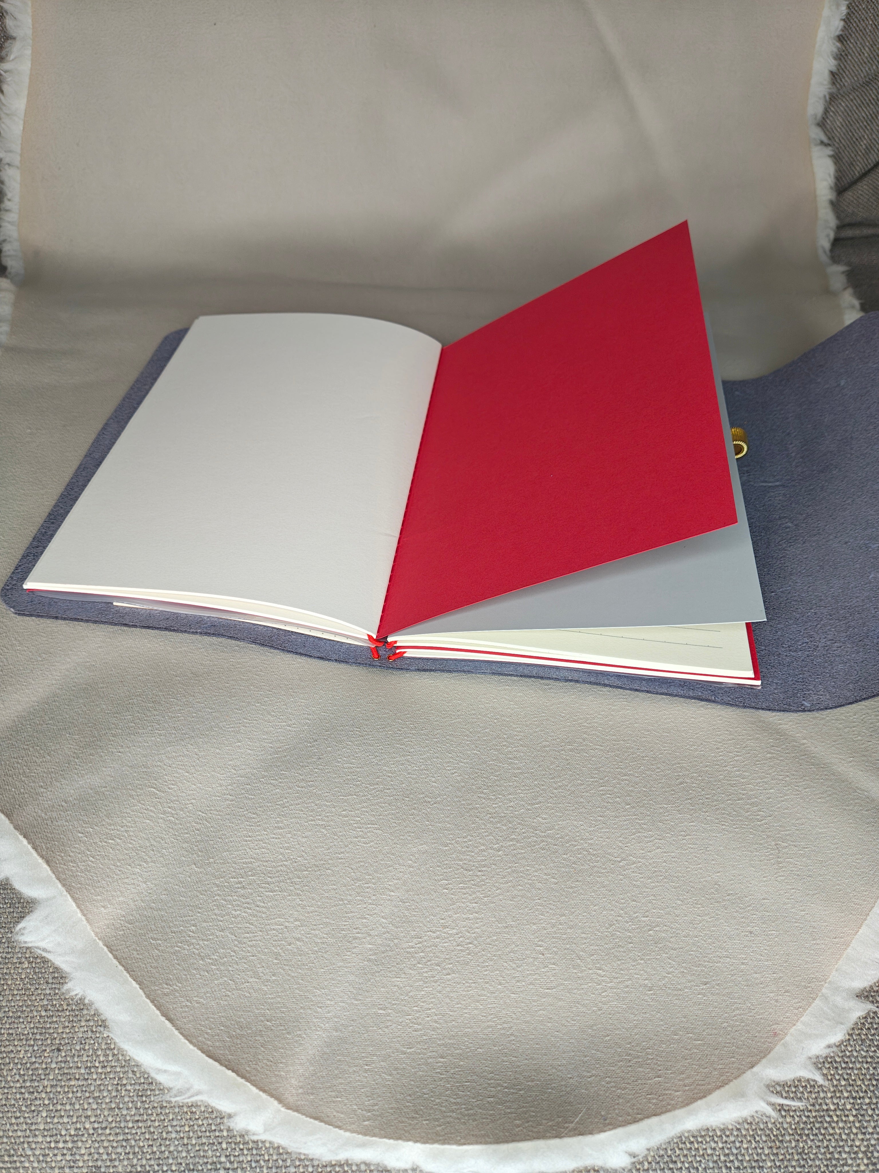 La Schiller Art - Leder Notebook - The Traveler marine blau