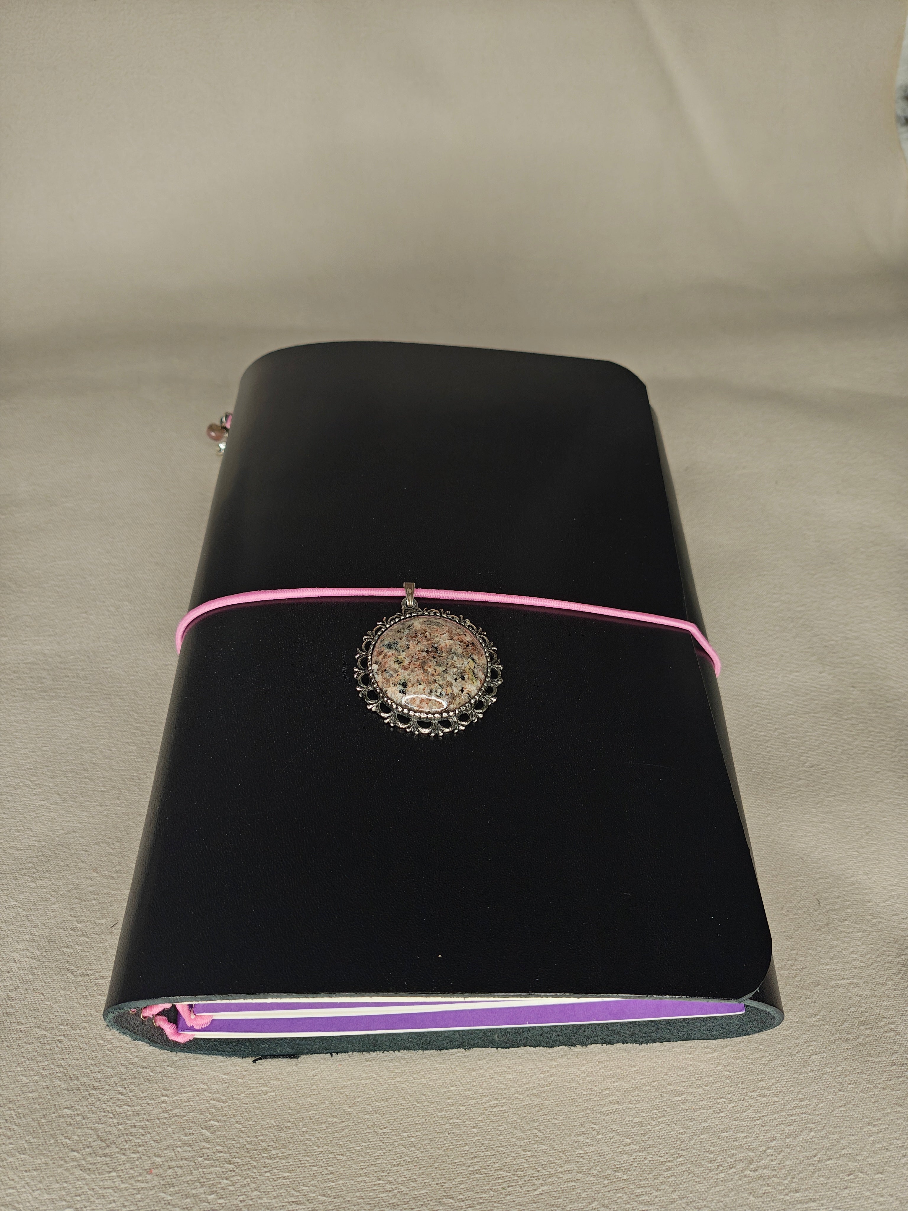 La Schiller Art - Leder Notebook - Jumbo nitro schwarz