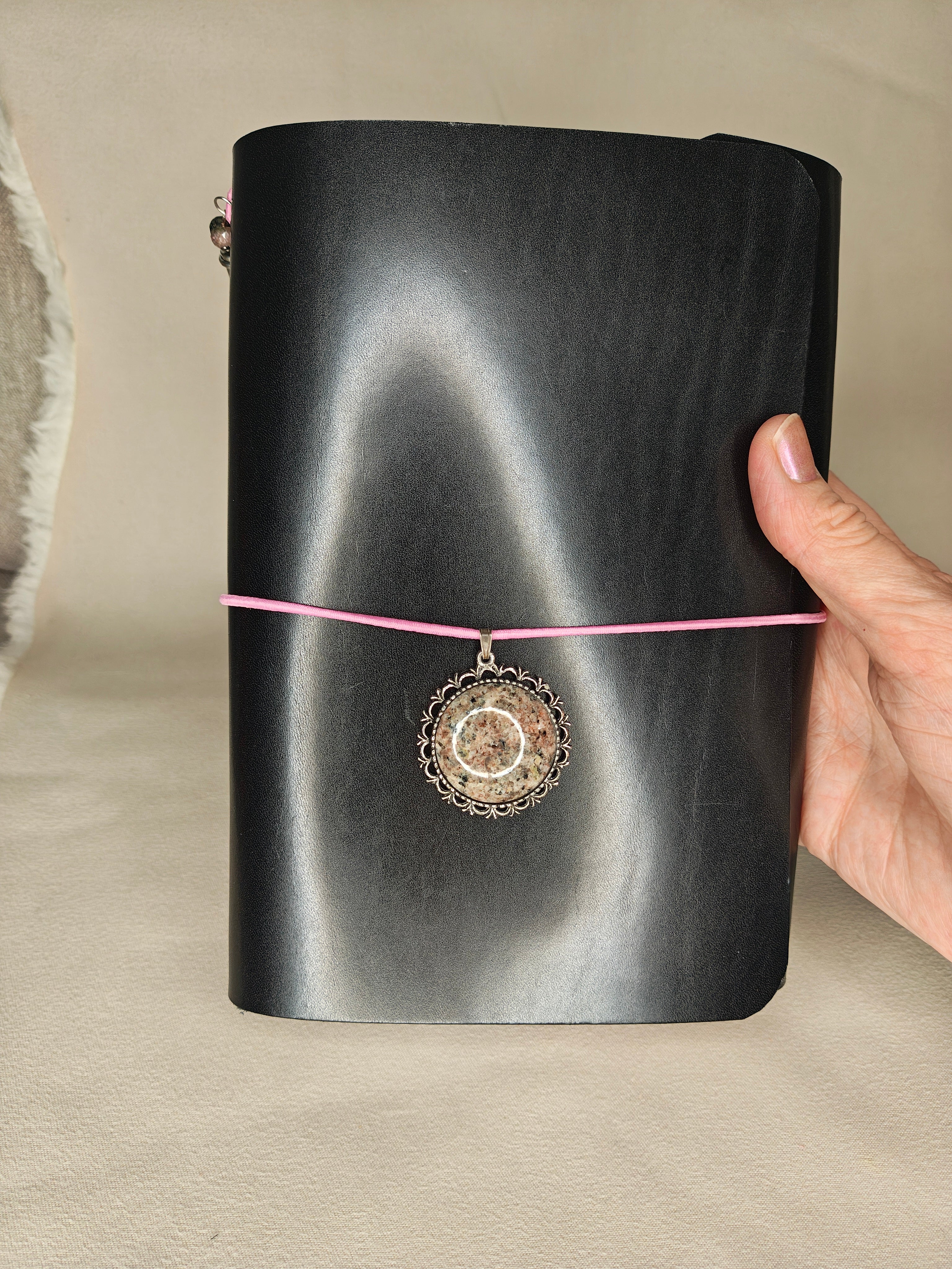 La Schiller Art - Leder Notebook - Jumbo nitro schwarz