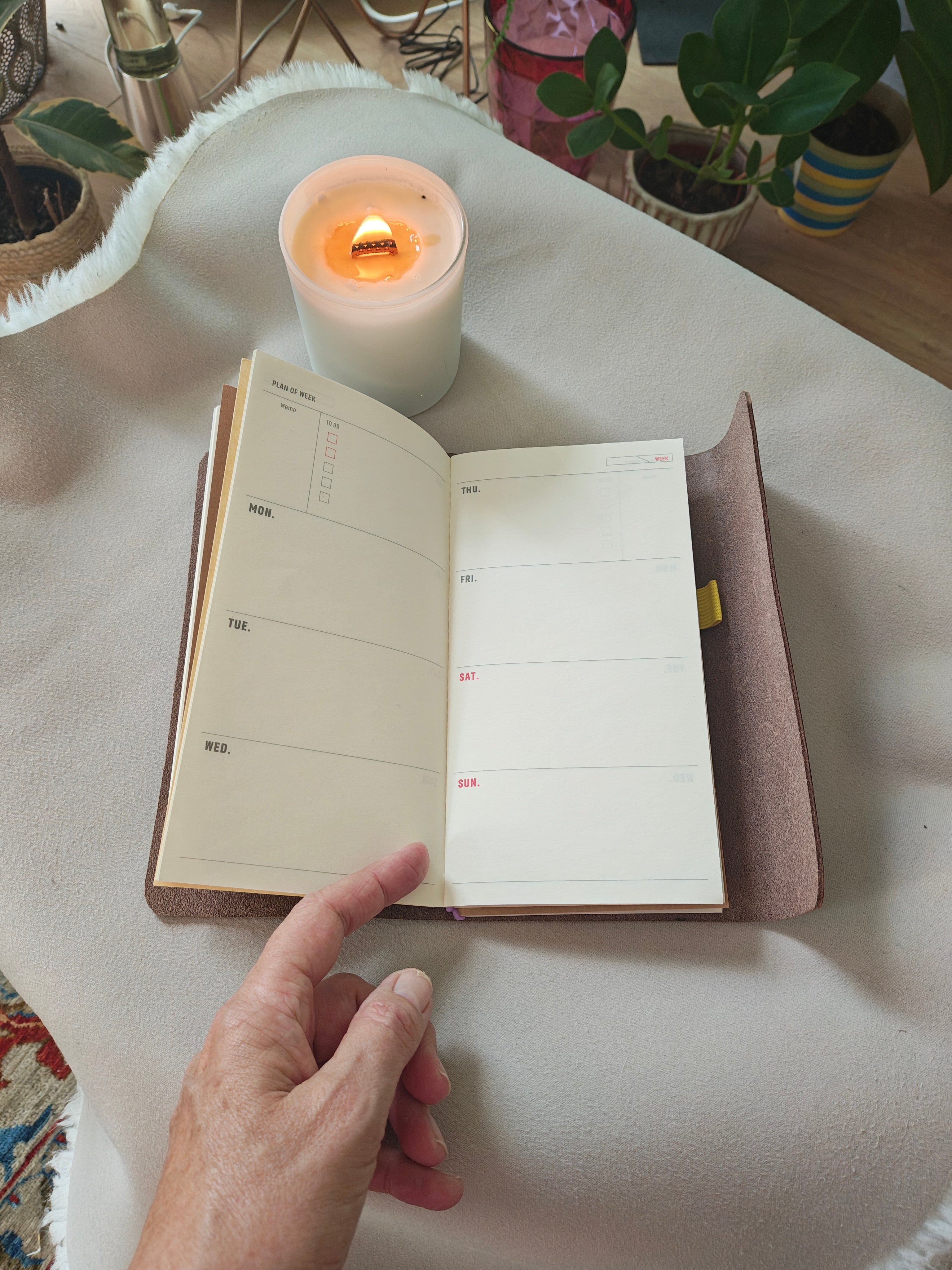 La Schiller Art - Leder Notebook - glänzendes dunkles braunes Manza Leder